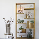 Light & Living Yvana Open Cabinet in Antique Gold