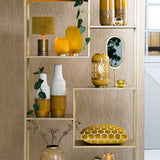Light & Living Yvana Open Cabinet in Antique Gold