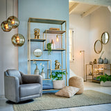Light & Living Yvana Open Cabinet in Antique Gold