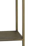 Light & Living Yvana Open Cabinet in Antique Gold