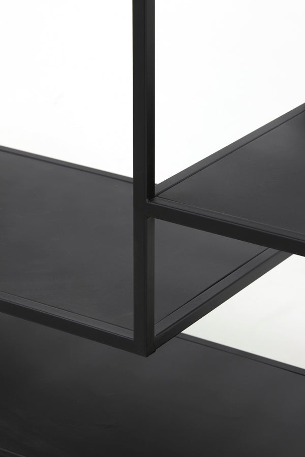 Light & Living Yvana Open Cabinet in Matt Black