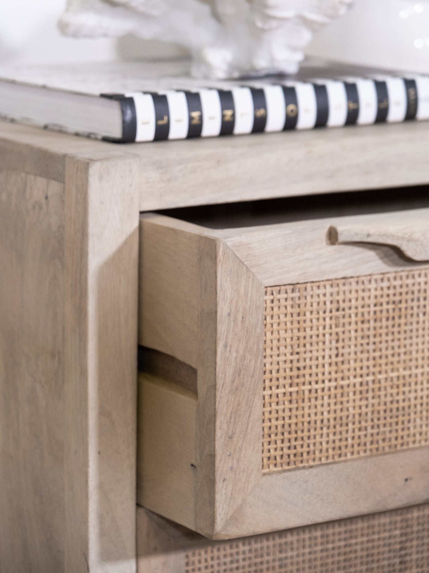 Chablis Woven Canework 2 Drawer Bedside Table