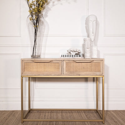 Chablis Woven Canework 2 Drawer Console