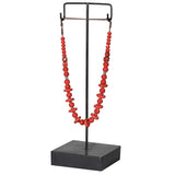 Crimson Bead Necklace on Stand – Excess Stock