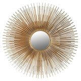 De Soleil Medium Mirror with Golden Metal Effect