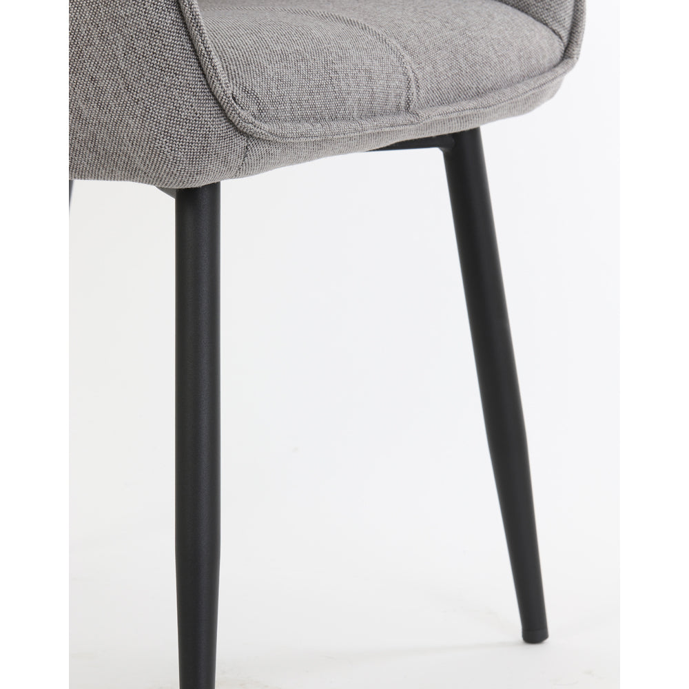 Fallon Dining Chair with Dove Grey Upholstery