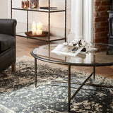 Libra Interiors Patterdale Hand Forged Coffee Table – Dark Bronze Finish