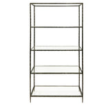 Libra Interiors Patterdale Hand Forged Shelving Unit – Dark Bronze Finish
