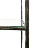 Libra Interiors Patterdale Hand Forged Shelving Unit – Dark Bronze Finish