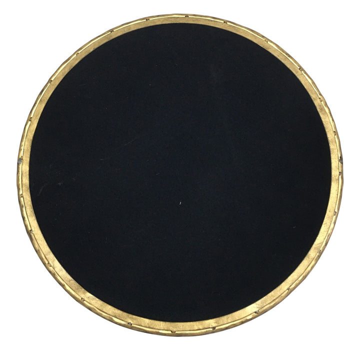 Libra Interiors Patterdale Round Mirror – Aged Champagne Gold Finish