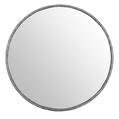 Ferris Round Mirror – Brushed Grey Finish
