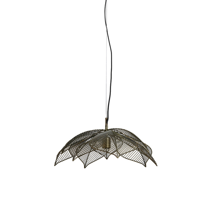 Flora Hanging Lamp in Antique Bronze - Small