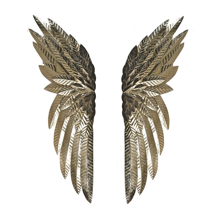 Genesis Gold Wings Ornament in Iron Metal