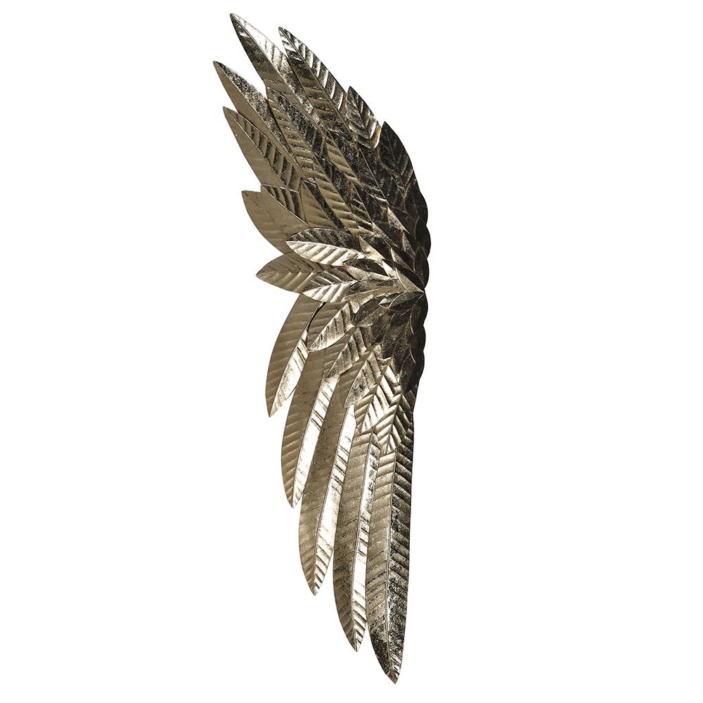 Genesis Gold Wings Ornament in Iron Metal