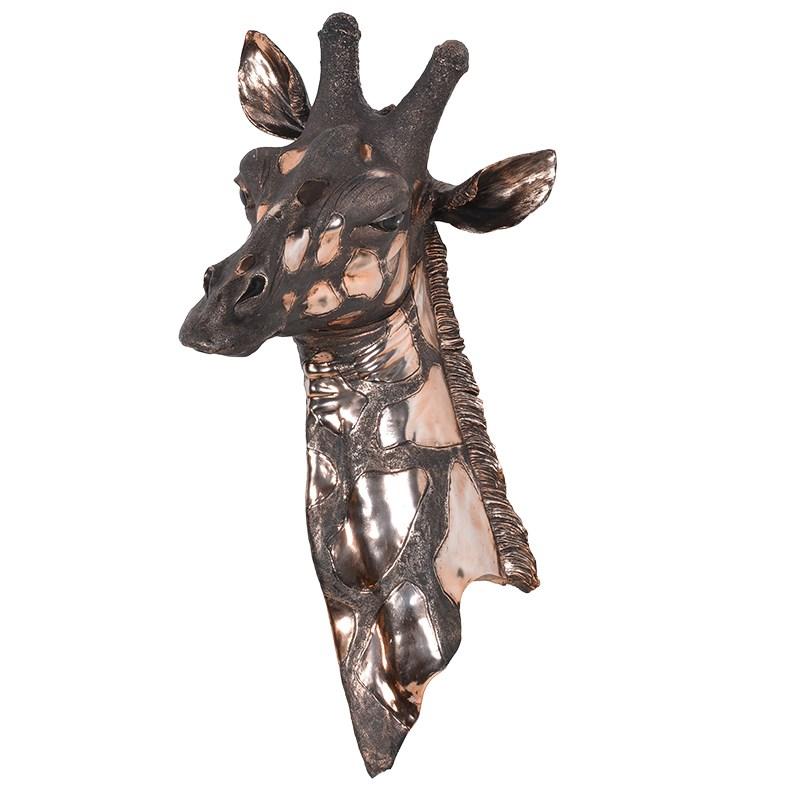 Geoffrey the Giraffe Copper Wall Figurine
