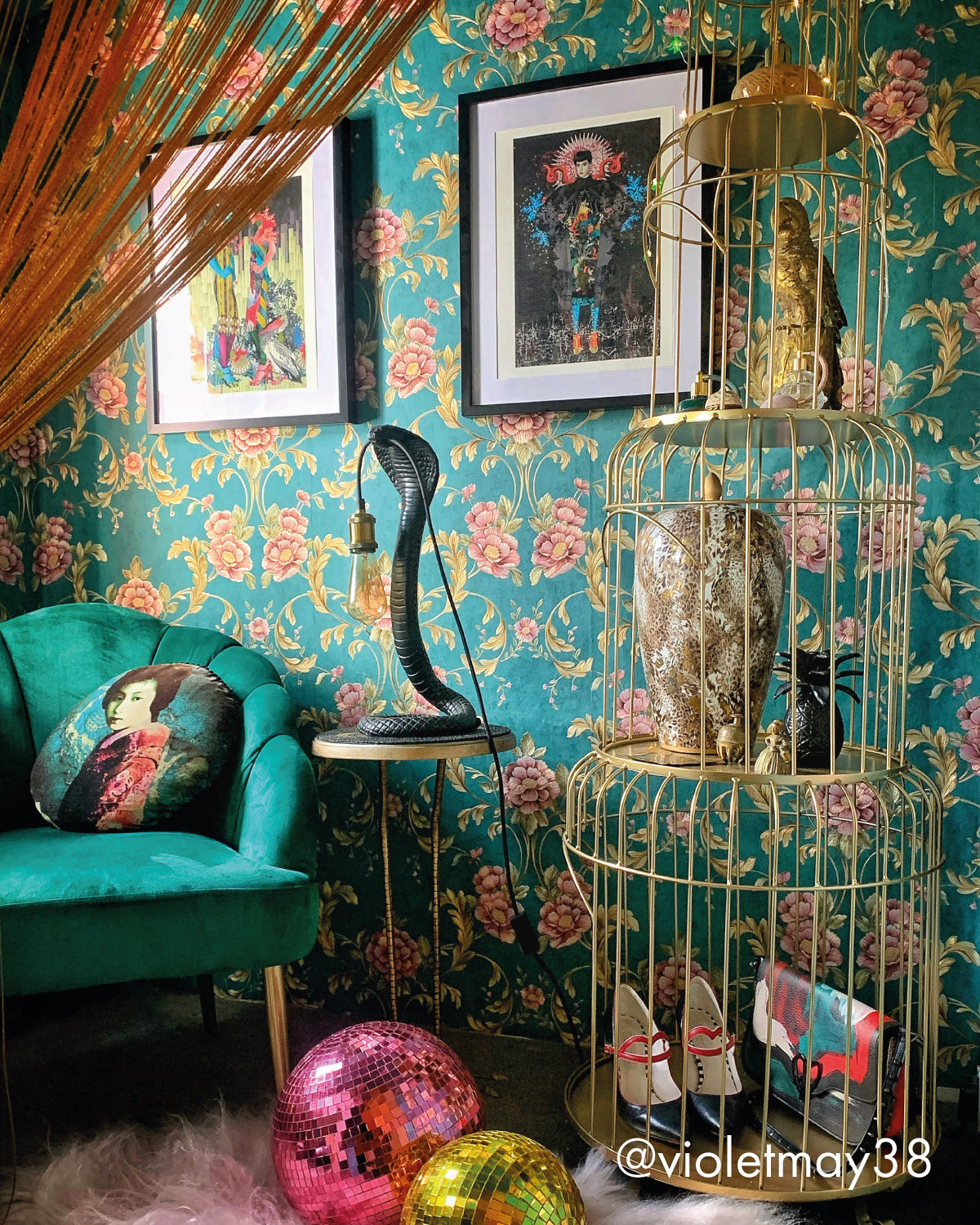 Birdcage on sale drinks cabinet