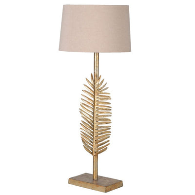 Gold Palm Leaf Lamp