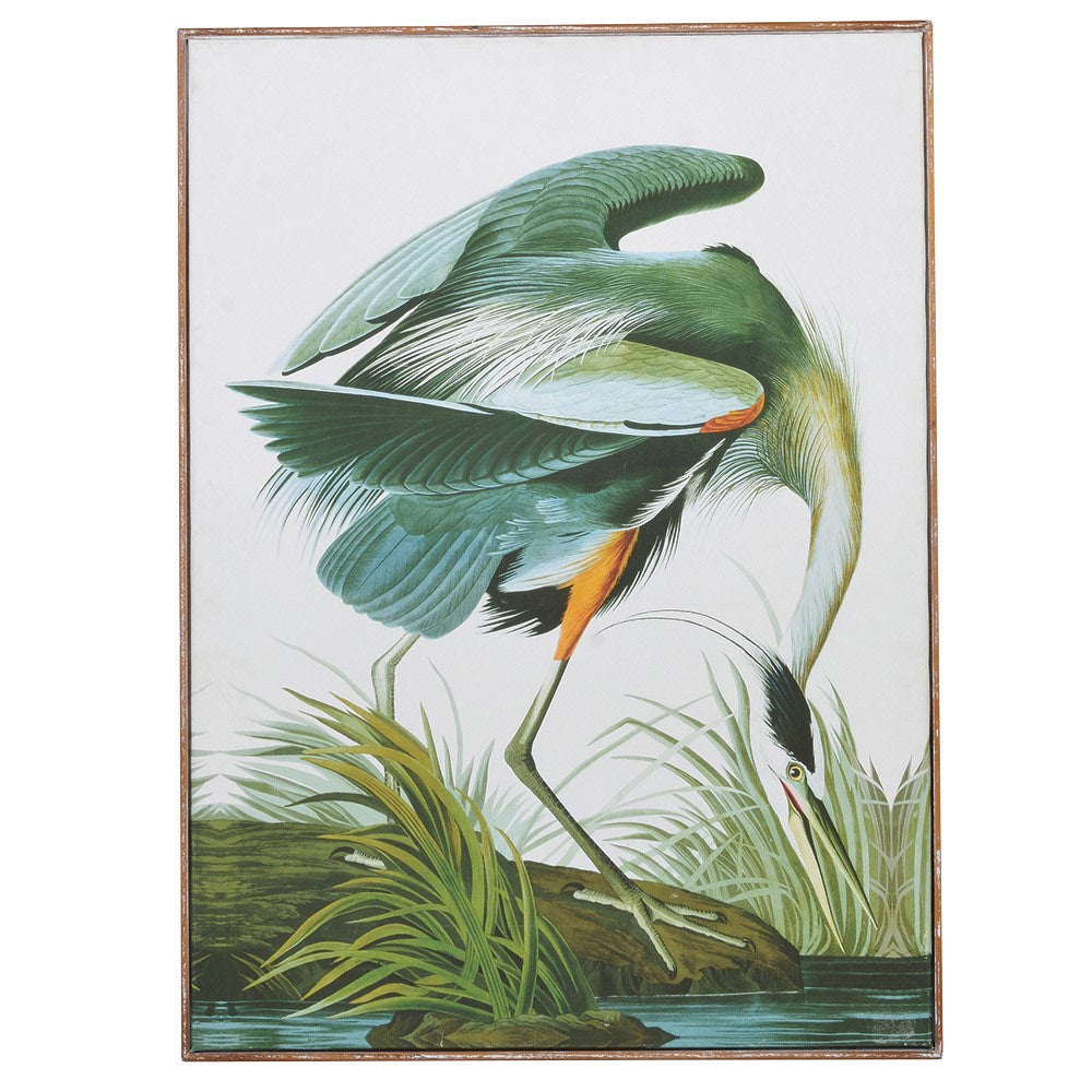 Green Crane Picture on Canvas
