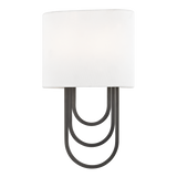Hudson Valley Light Farah Wall Sconce with Black Steel