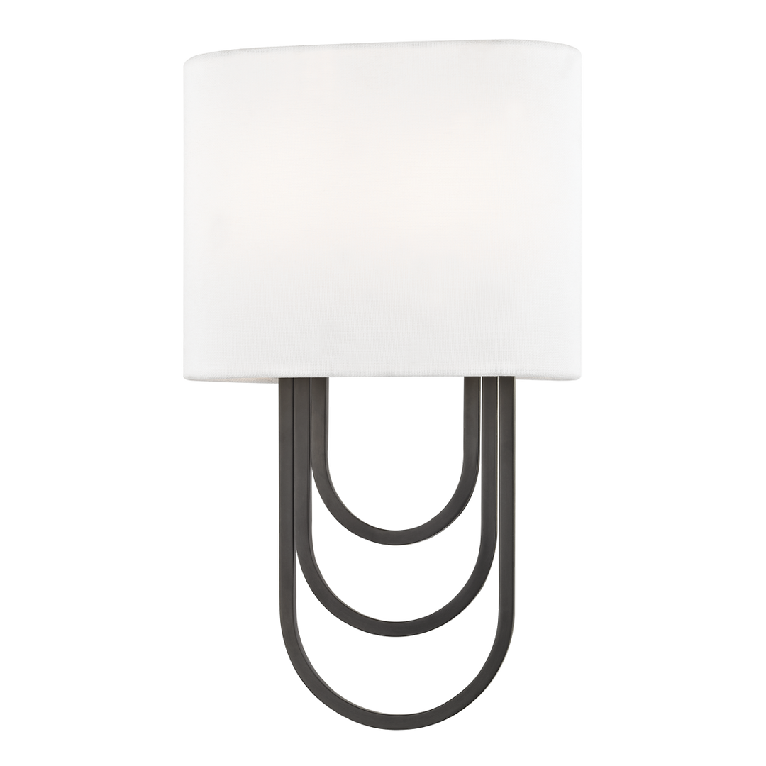 Hudson Valley Light Farah Wall Sconce with Black Steel