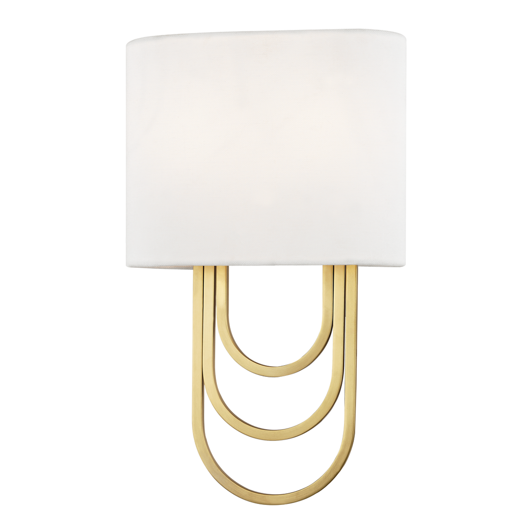 Hudson Valley Light Farah Wall Sconce with Golden Steel