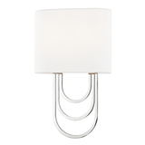 Hudson Valley Light Farah Wall Sconce with Polished Steel