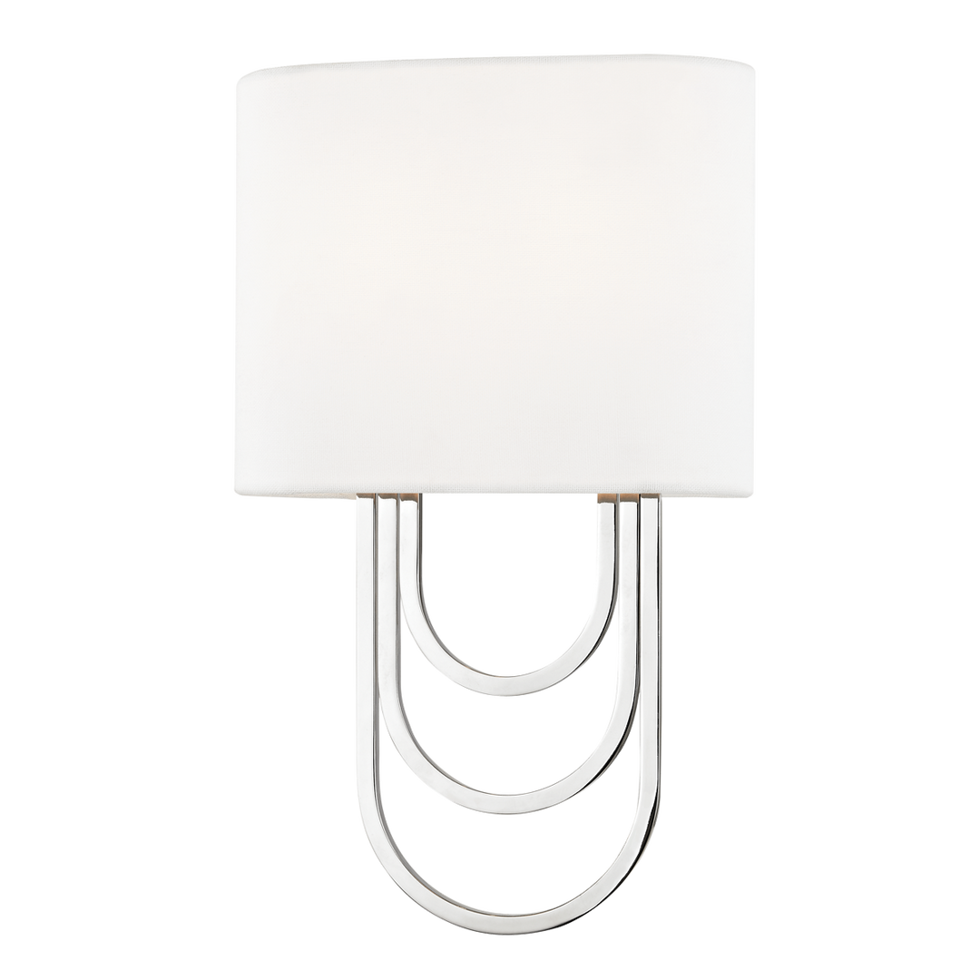 Hudson Valley Light Farah Wall Sconce with Polished Steel