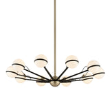 Hudson Valley Lighting Ace Candelier in Hand-Worked Iron with 10 Lights