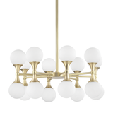 Hudson Valley Lighting Astoria Chandelier in Steel with 16 Lights
