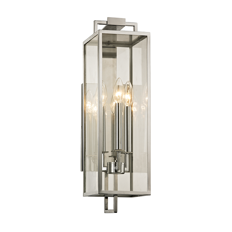 Hudson Valley Lighting Beckham Wall Sconce in Stainless Steel with Three Lights