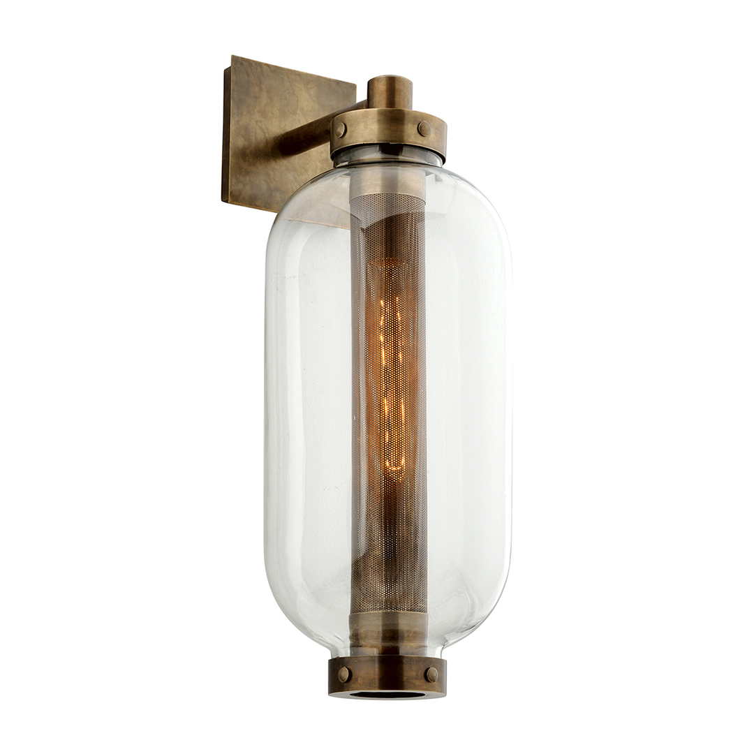 Hudson Valley Lighting Atwater Extra Large Wall Sconce in Solid Brass and Glass