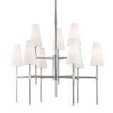 Hudson Valley Lighting Bowery Chandelier with Polished Steel and Nine Lights