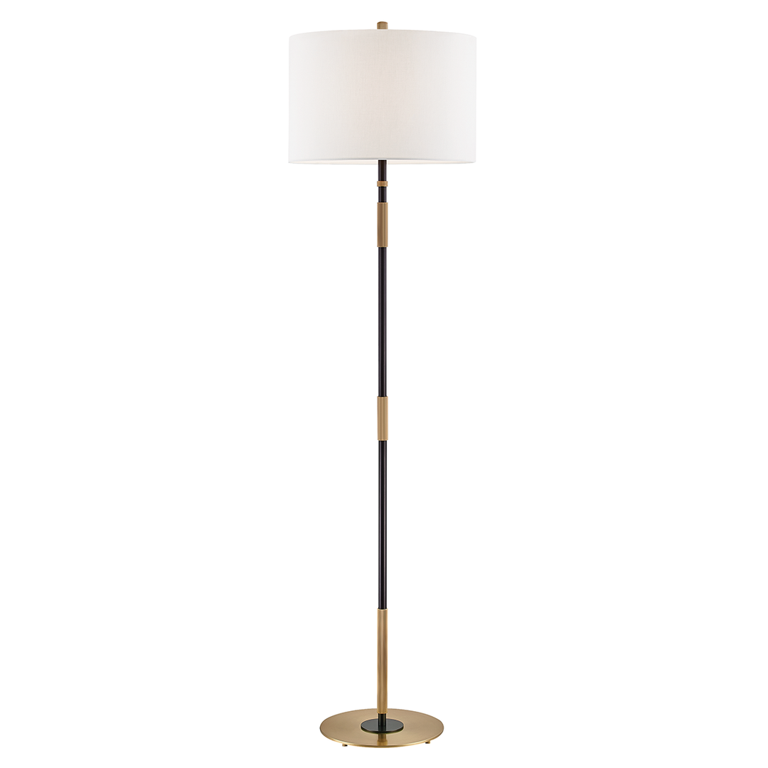 Hudson Valley Lighting Bowery Floor Lamp in Brass