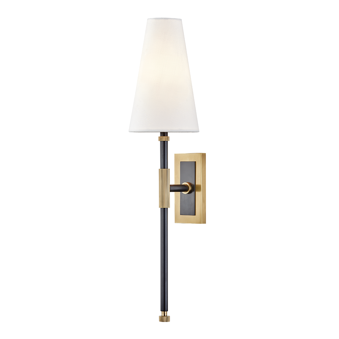 Hudson Valley Lighting “A” Bowery Wall Sconce in Brass