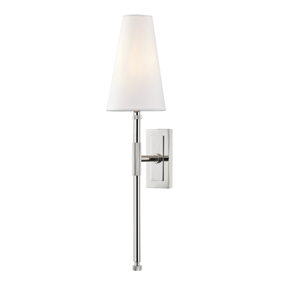 Hudson Valley Lighting Bowery “A” Wall Sconce in Polished Steel