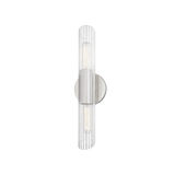 Hudson Valley Lighting Cecily Wall Sconce with Lined Glass and Steel Fitting