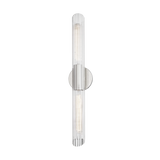 Hudson Valley Lighting Cecily Large Wall Sconce with Lined Glass and Steel Fitting