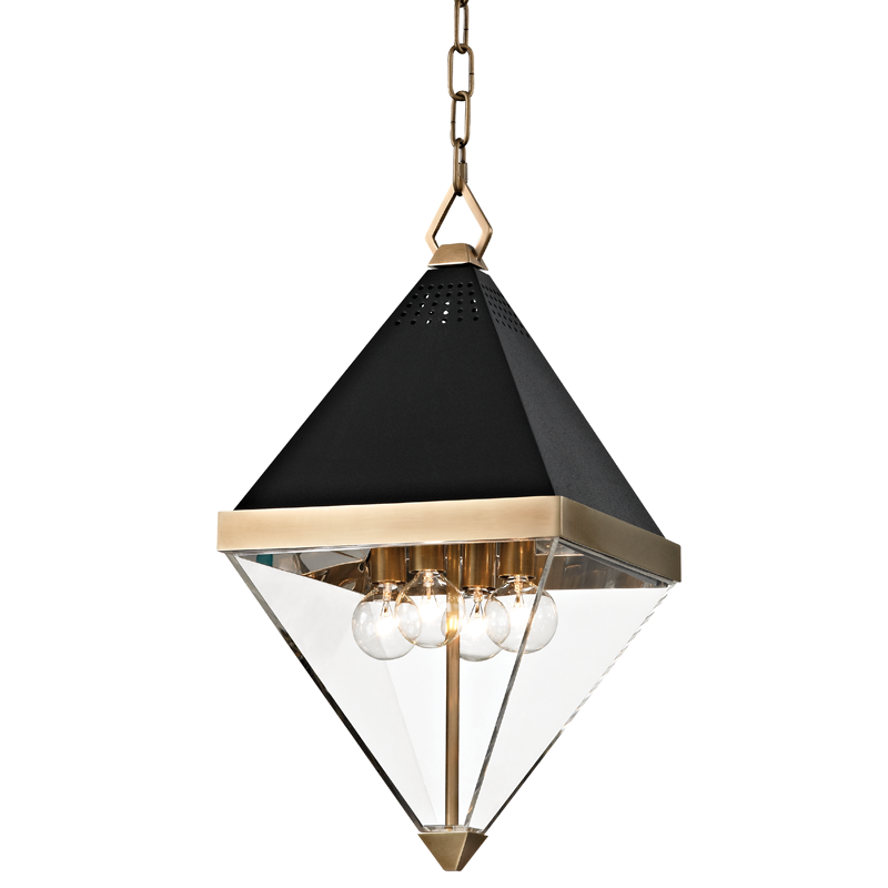 Hudson Valley Lighting Coltrane Pendant Light with Steel and Glass