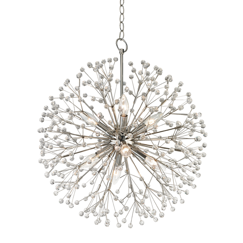 Hudson Valley Lighting Dunkirk Chandelier with Polished Nickel – Small