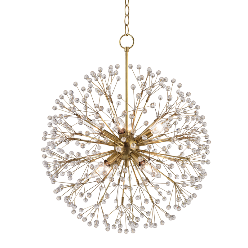 Hudson Valley Lighting Dunkirk  Chandelier with Warm-Tone Steel – Small