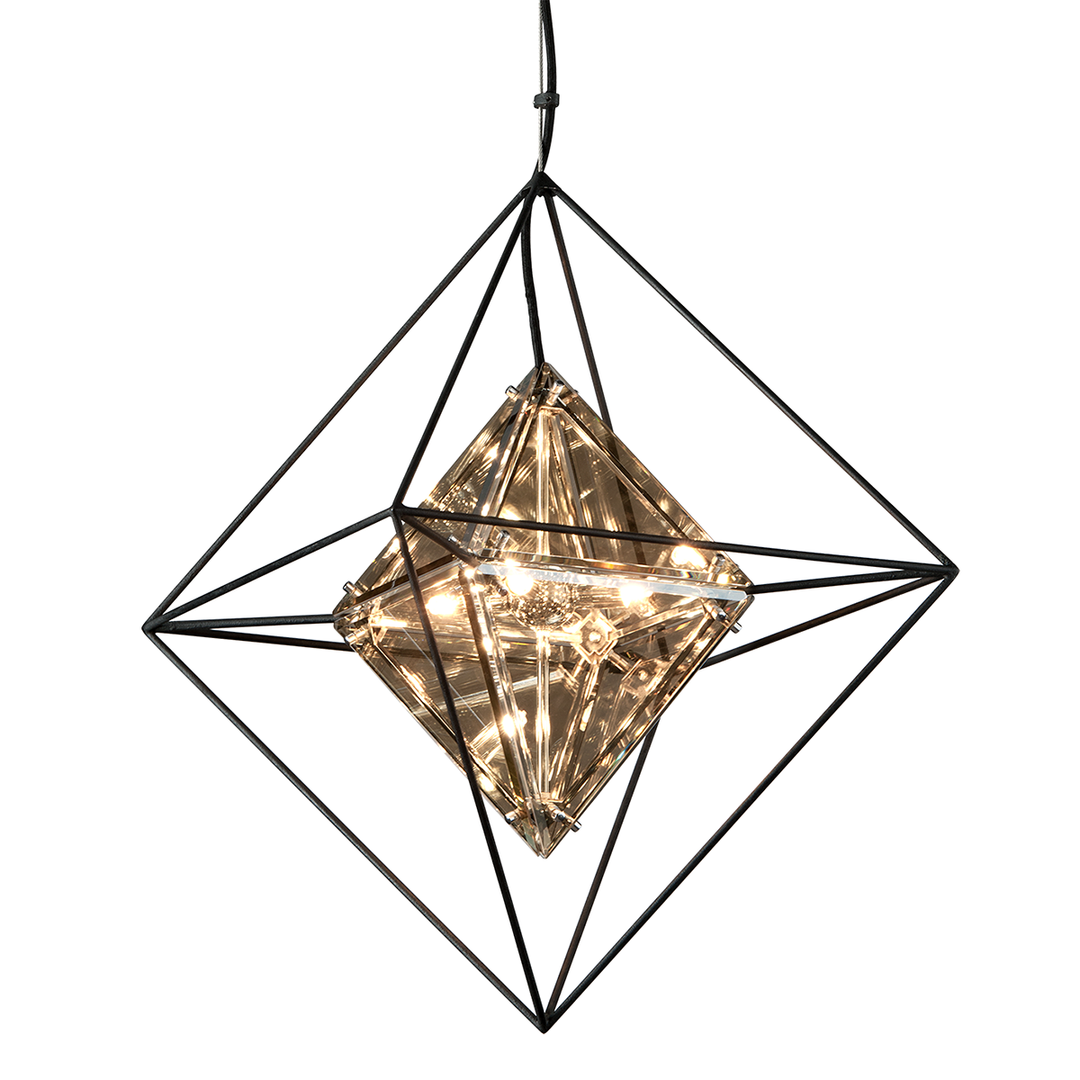 Hudson Valley Lighting Epic Pendant Light with Hand-Worked Iron with 4 Lights