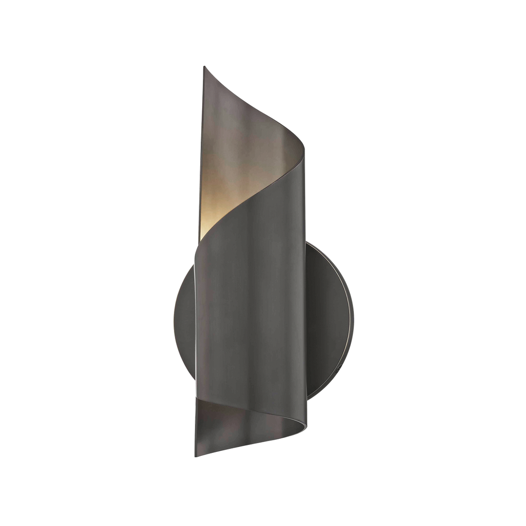 Hudson Valley Lighting Evie Wall Sconce in Black Steel