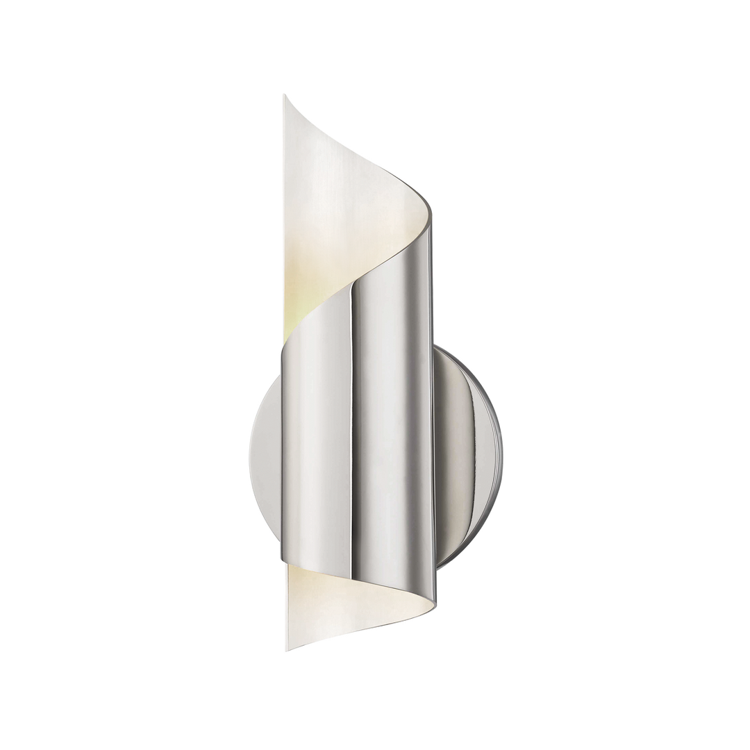 Hudson Valley Lighting Evie Wall Sconce in Polished Steel