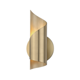 Hudson Valley Lighting Evie Wall Sconce in Warm Brass Coloured Steel