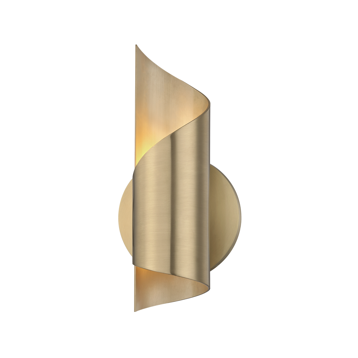 Hudson Valley Lighting Evie Wall Sconce in Warm Brass Coloured Steel