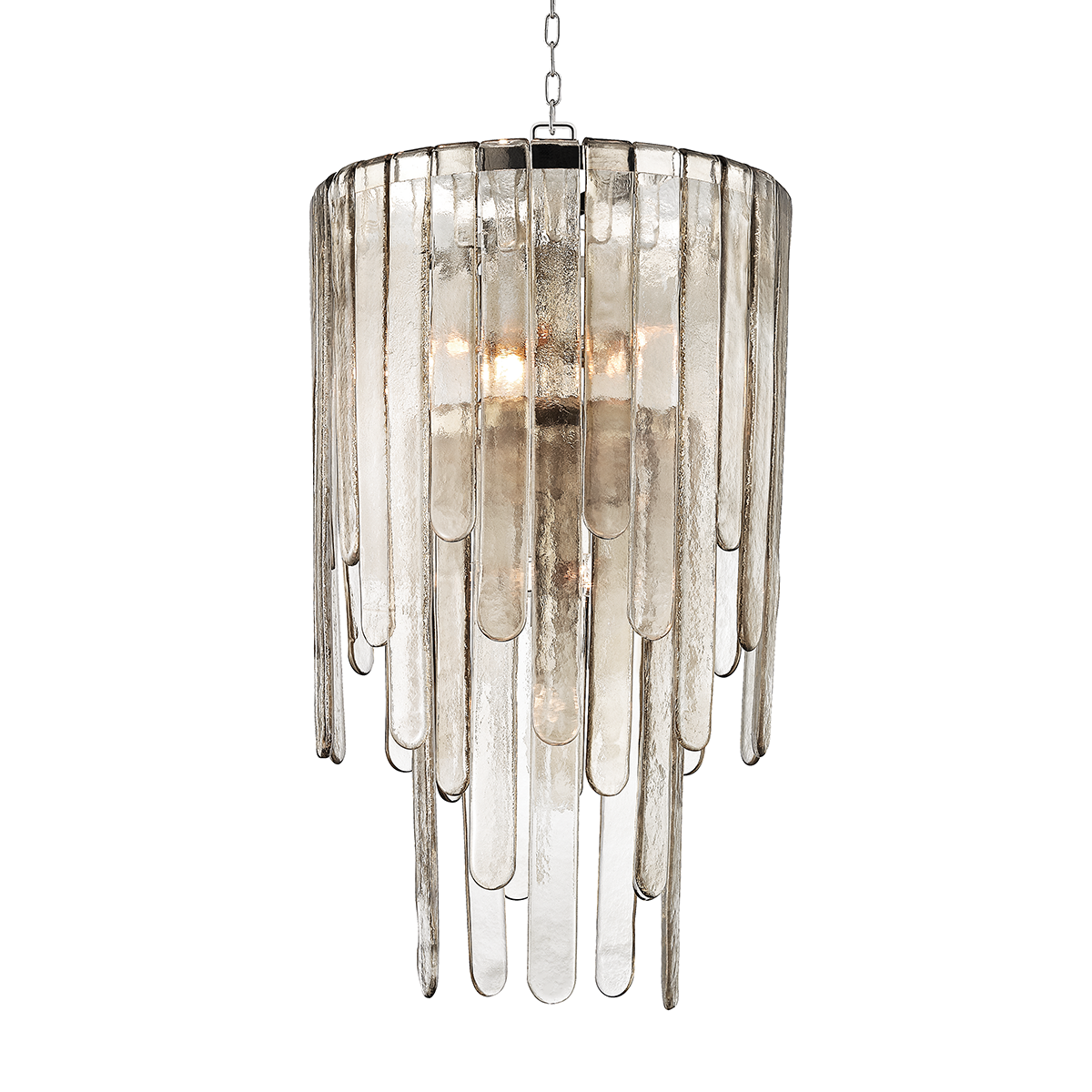 Hudson Valley Lighting Fenwater Pendant Light with Light Bronze Glass and 9 Lights