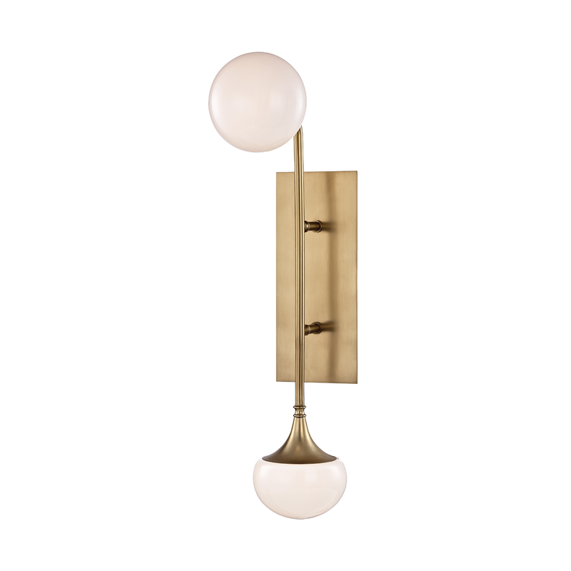 Hudson Valley Lighting Fleming Wall Sconce with Opal Glass