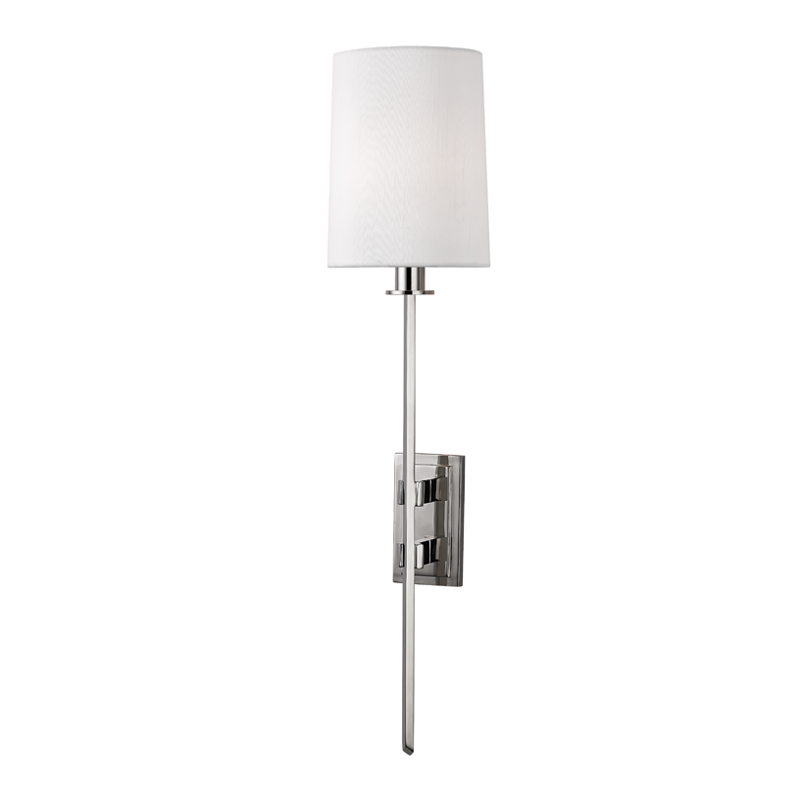 Hudson Valley Lighting Fredonia Wall Sconce with Silver Metal
