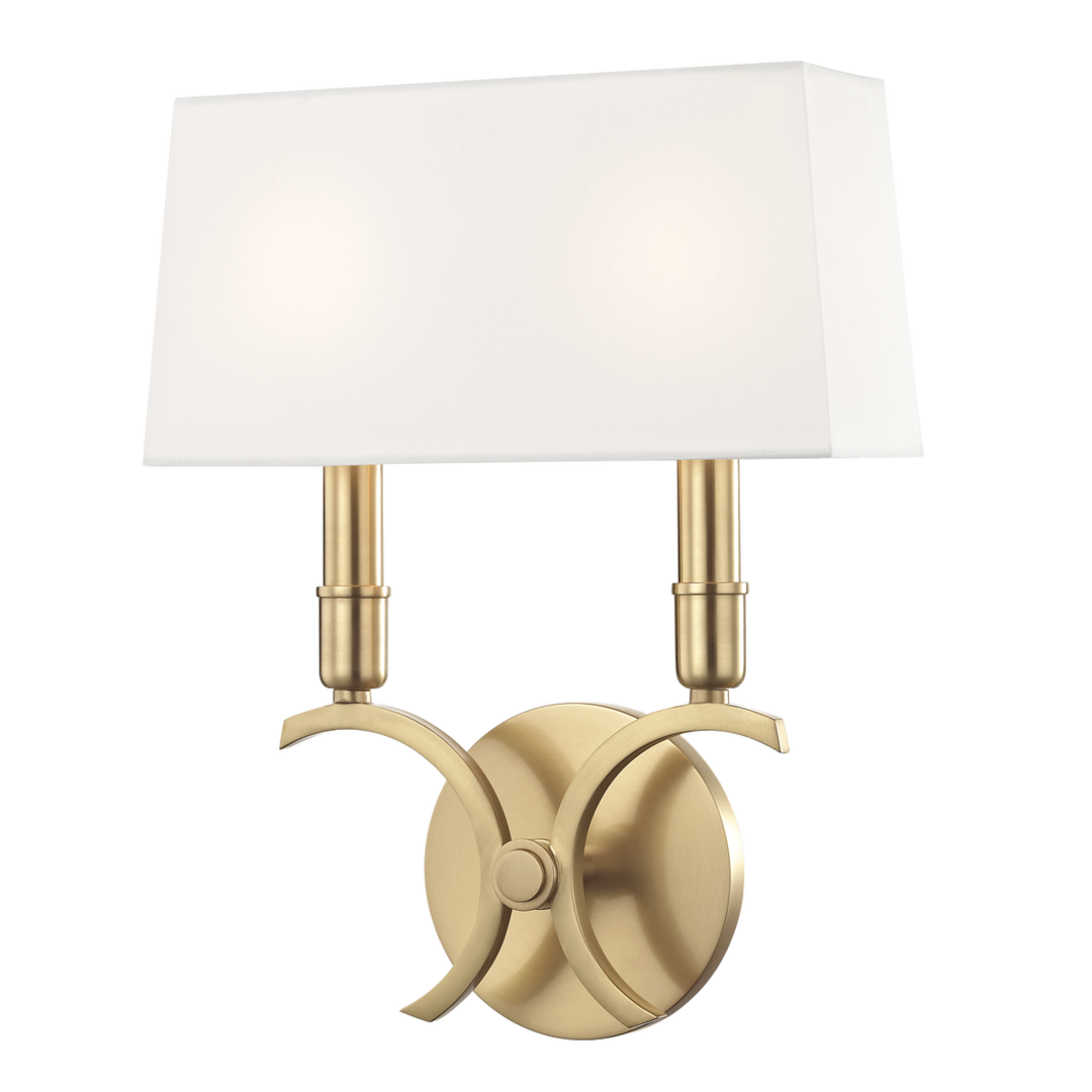 Hudson Valley Lighting Gwen Wall Sconce with Brass Tone Metal