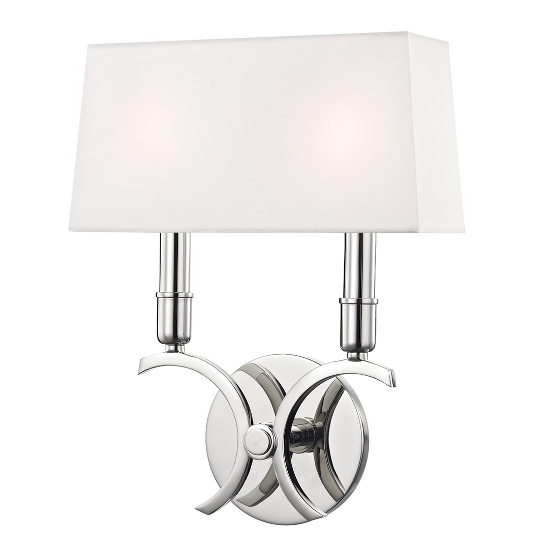 Hudson Valley Lighting Gwen Wall Sconce with Polished Steel